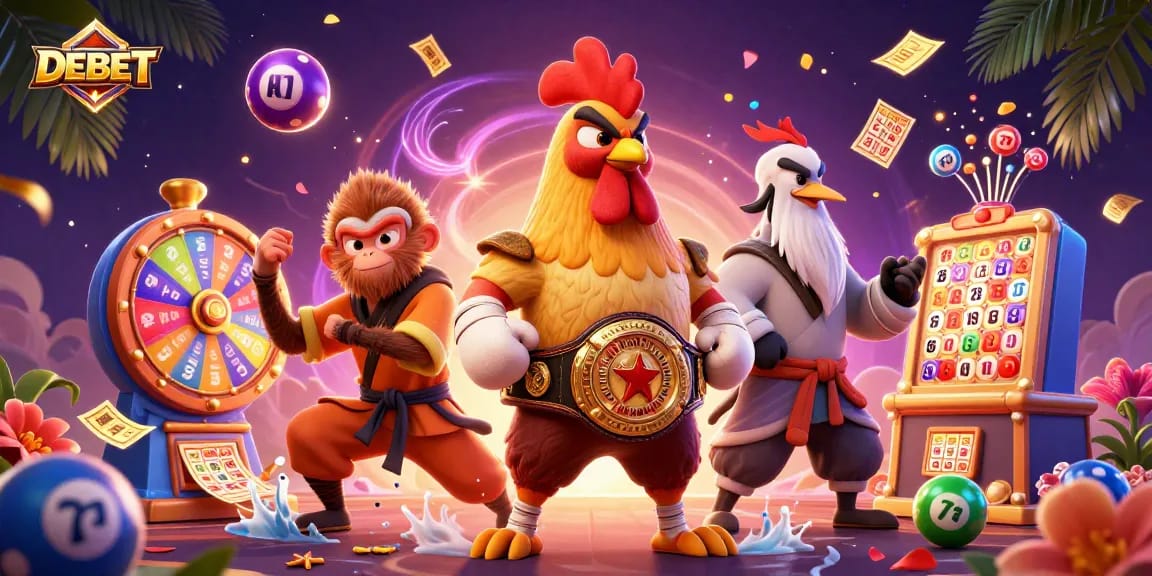 Engage with DEBET's vibrant lottery scene featuring dynamic games and exciting prizes.