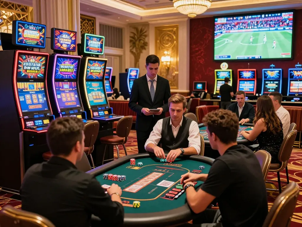 Exciting KO66 GAME experience in a luxurious casino setting with vibrant gaming tables.