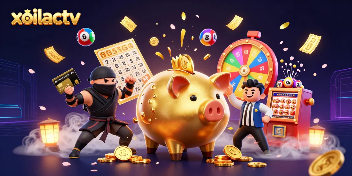 Experience thrilling gameplay with xoilactv as fortune-filled characters battle in a lively casino scene.