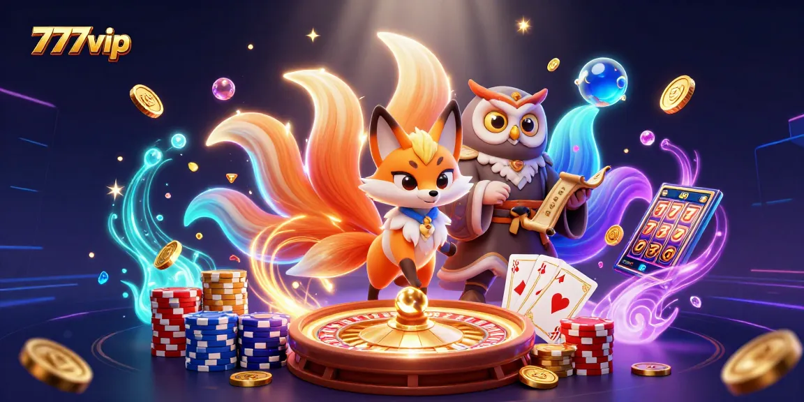 Experience thrilling slots at 777vip with a vibrant 3D illustration of winning moments.