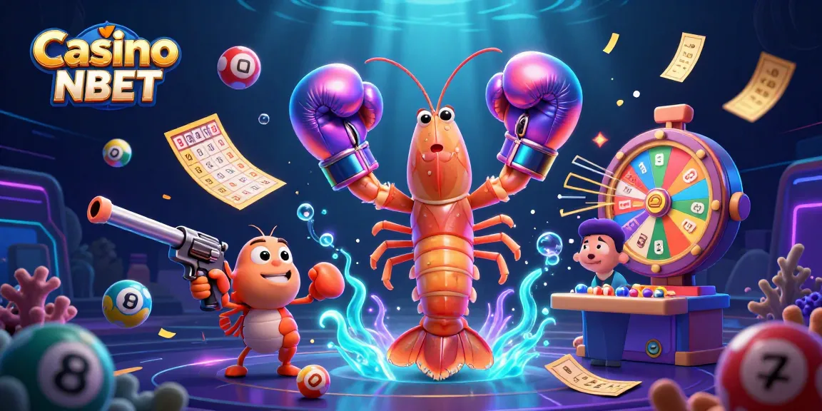 Experience thrilling gameplay at Casino NBET with vibrant 3D cartoon characters and lively gaming elements.