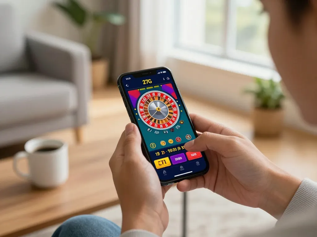 Savvy gamblers enjoy a seamless experience with the 27G mobile casino app, engaging in strategic online betting.