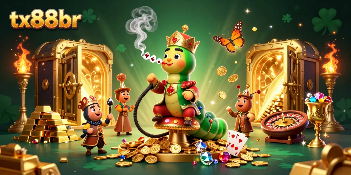 Experience the excitement of tx88br in a vibrant live casino scene with dynamic characters and gold elements.