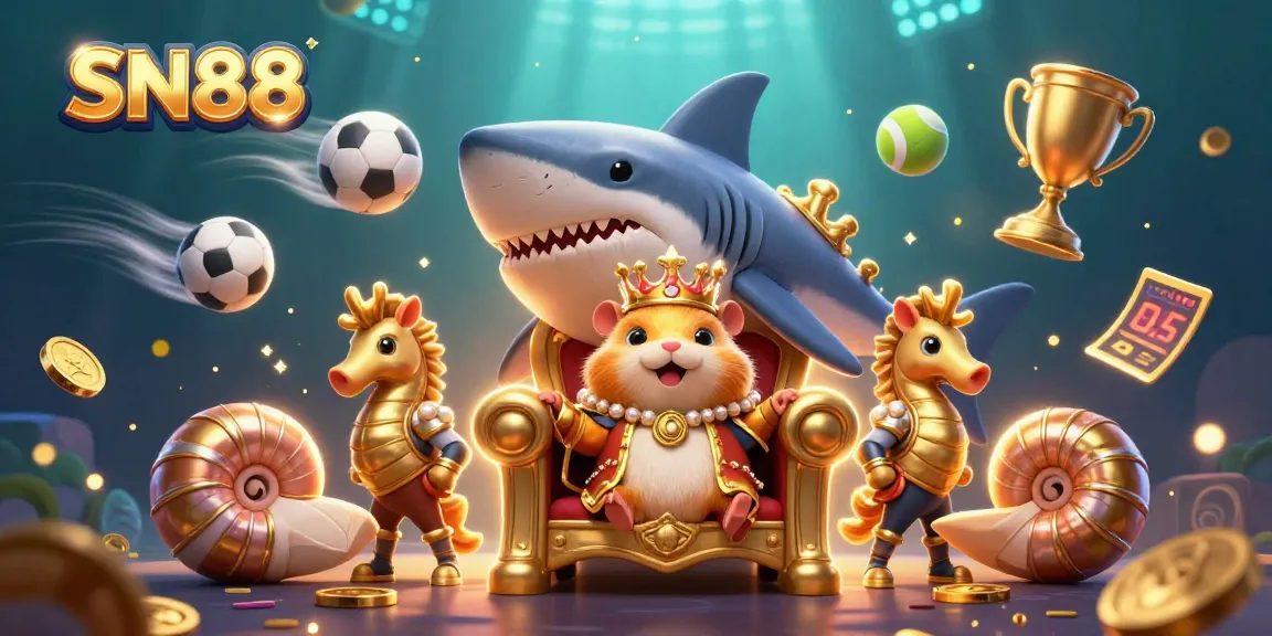 Experience thrilling wins at SN88, where the golden hamster king reigns amidst dynamic sports betting elements.