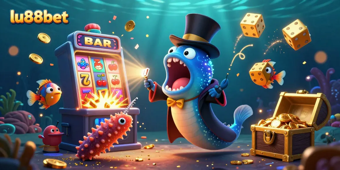Experience the excitement of lu88bet with unique characters and vibrant casino elements.