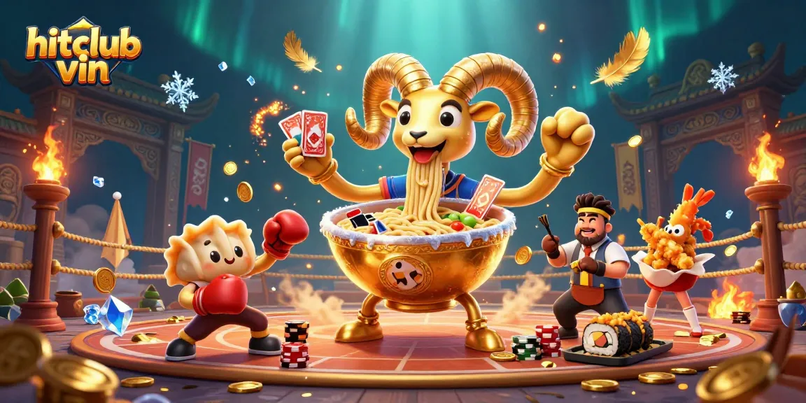 Win big with hitclub vin at this dynamic and colorful gambling illustration.