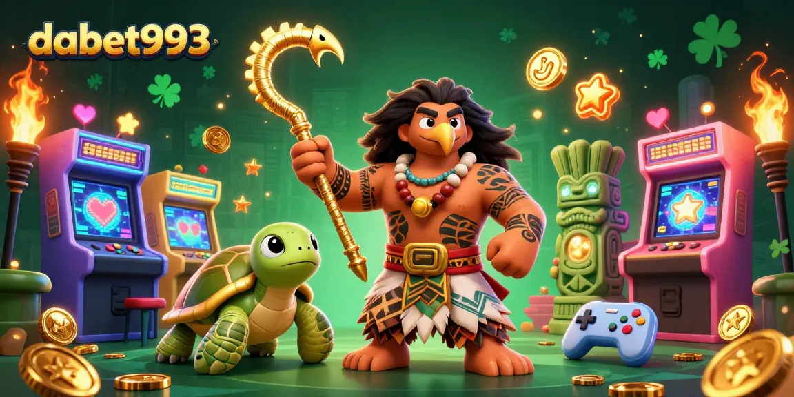 Dabet993 captures thrilling casino adventures with 3D characters and vibrant gaming elements.