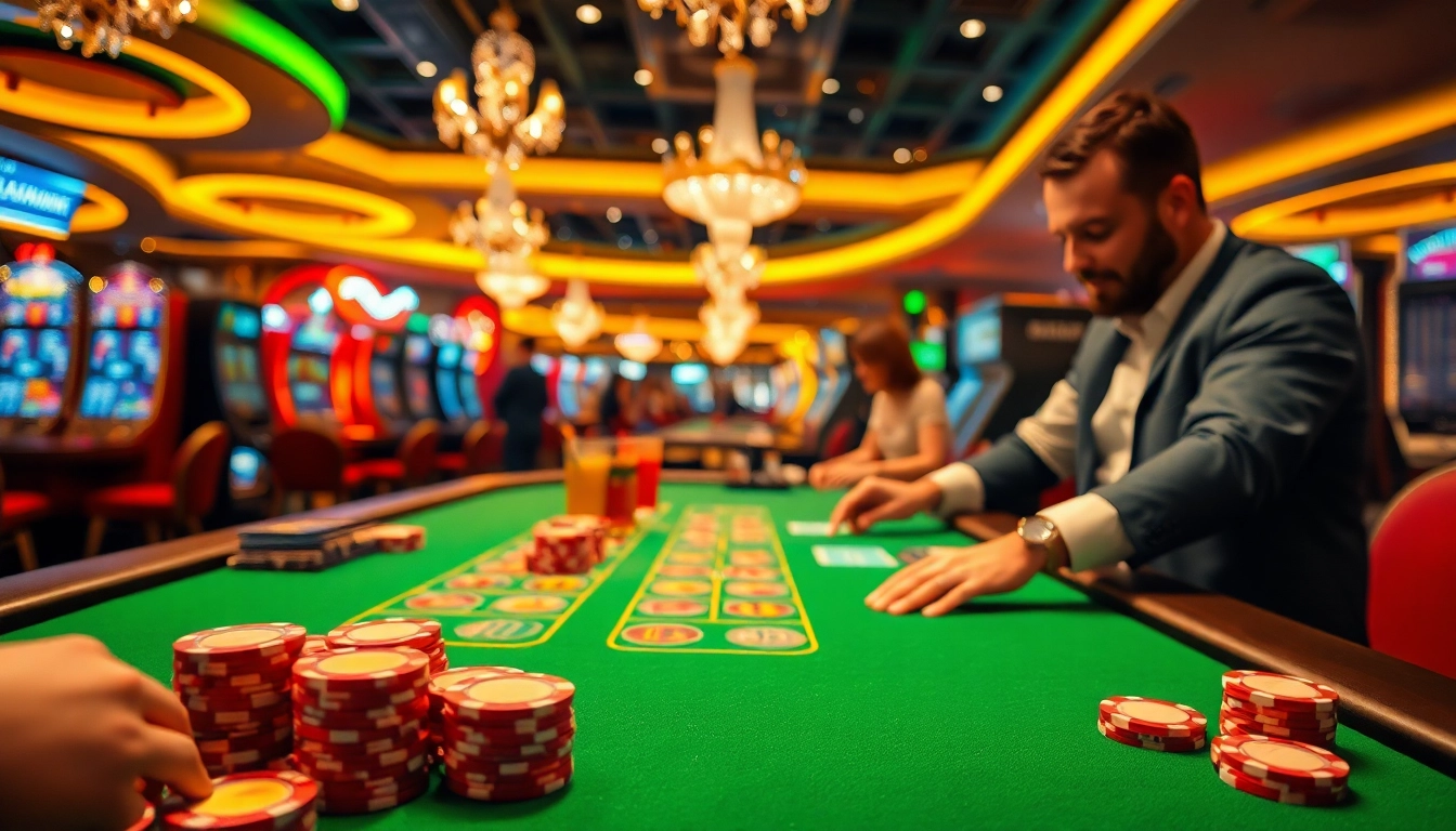 Jouez avec des jetons casino usdt au sein d'une atmosphère de casino élégante.