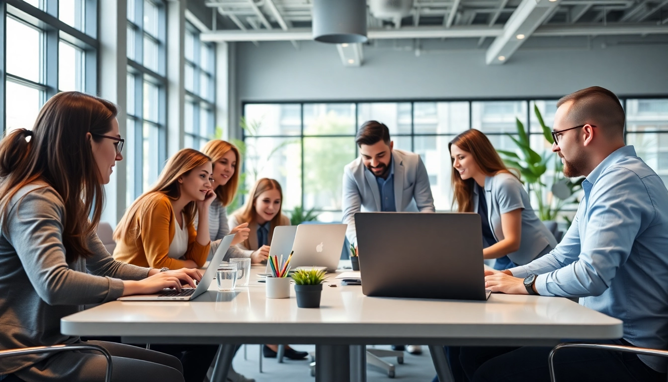 How to effectively collaborate in a professional workspace with teamwork and innovation emphasis.