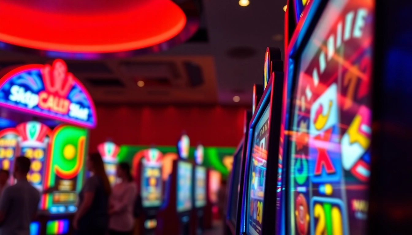 Experience the excitement of rtp slot gaming in a lively casino environment.