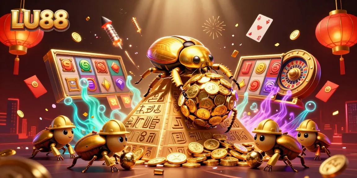 LU88 offers a dynamic 3D casino experience with golden treasures and engaging gameplay elements.