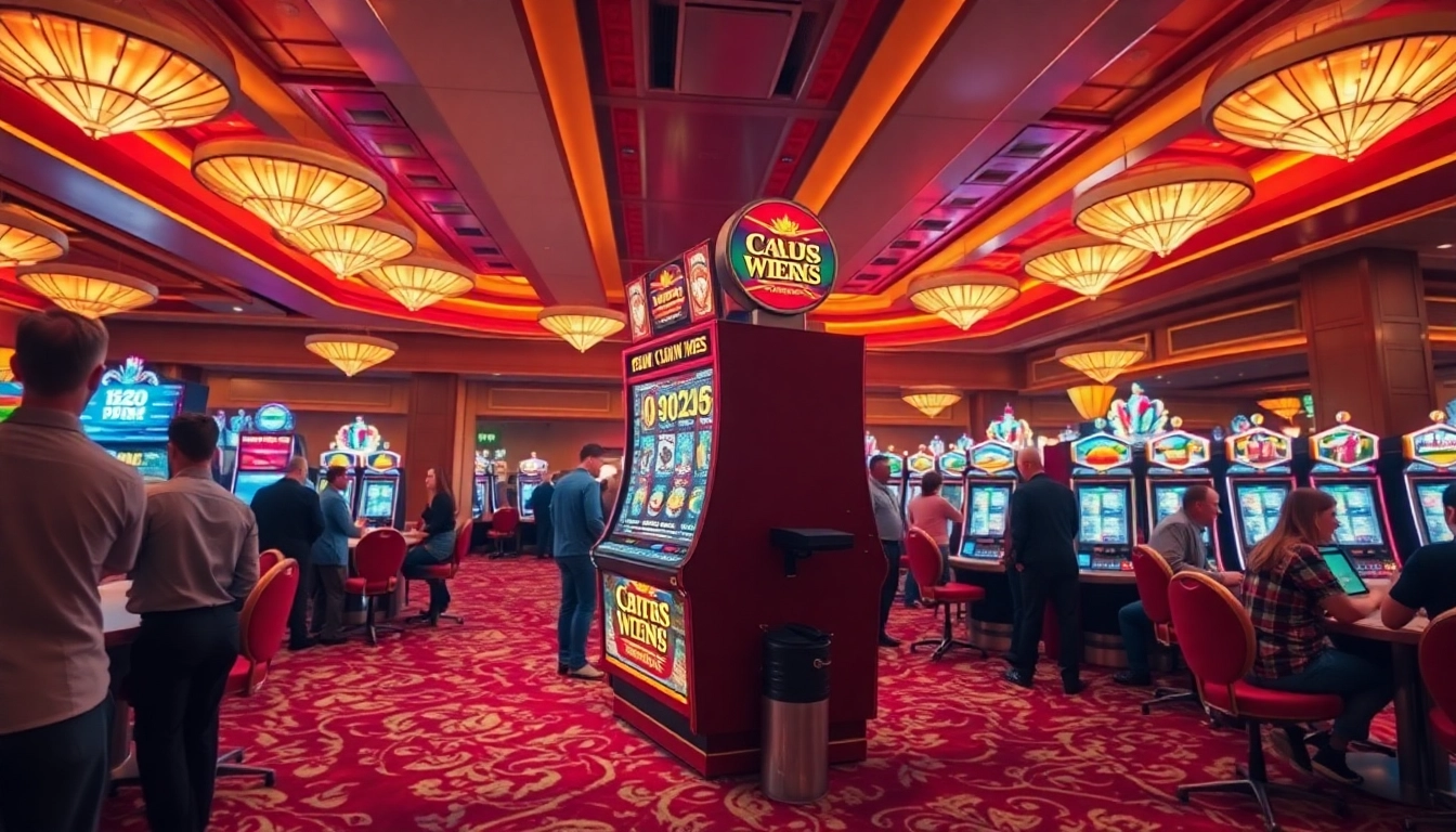 Menangkan slot gacor di kasino yang ramai dengan mesin slot yang berkilau.