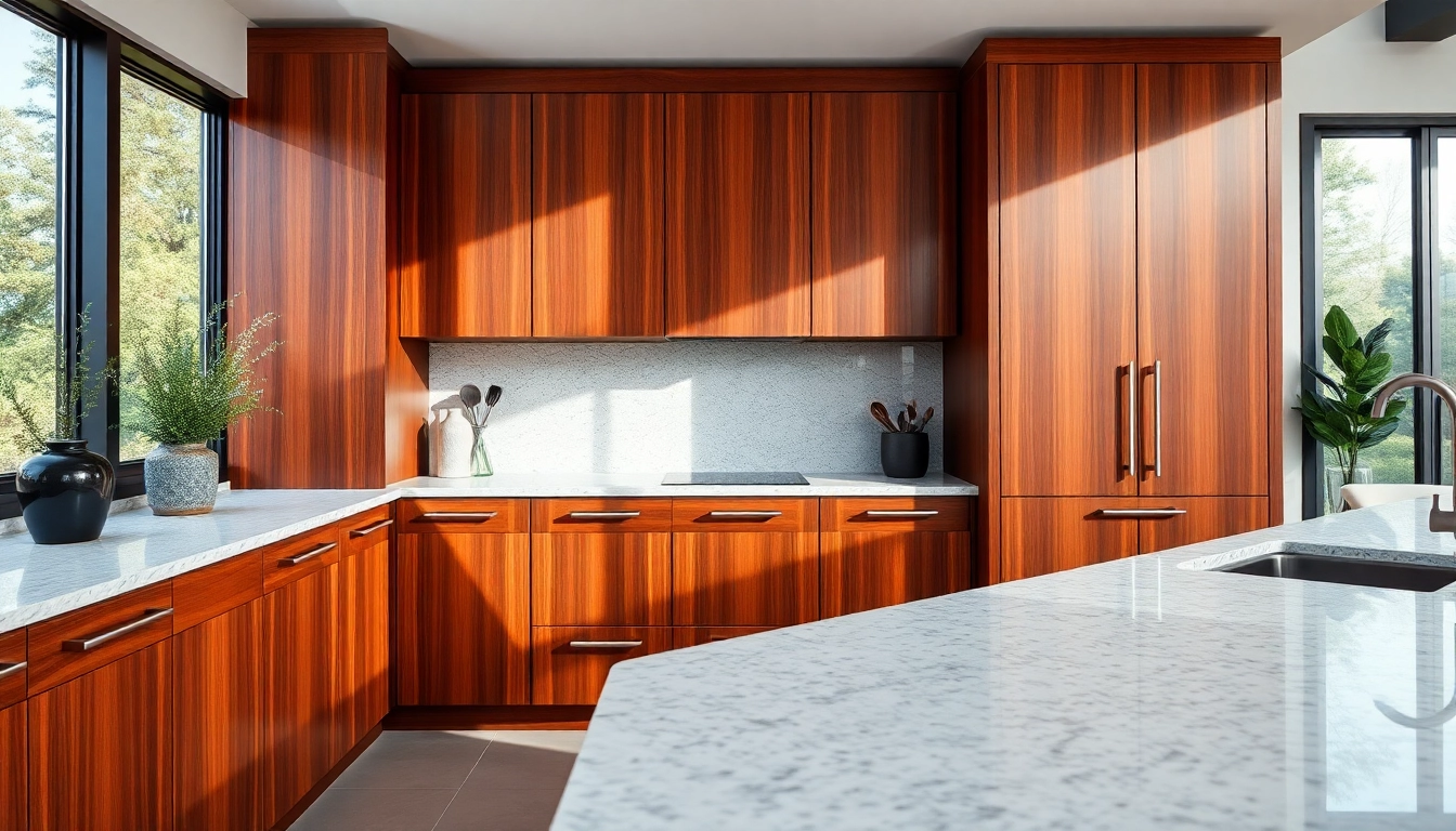 Showcase of cabinetry in a stylish kitchen highlighting premium materials and modern design.