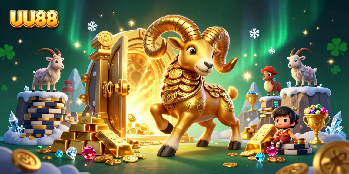 Experience the excitement at UU88 with a dynamic casino scene featuring vibrant gold elements and thrilling game activities.
