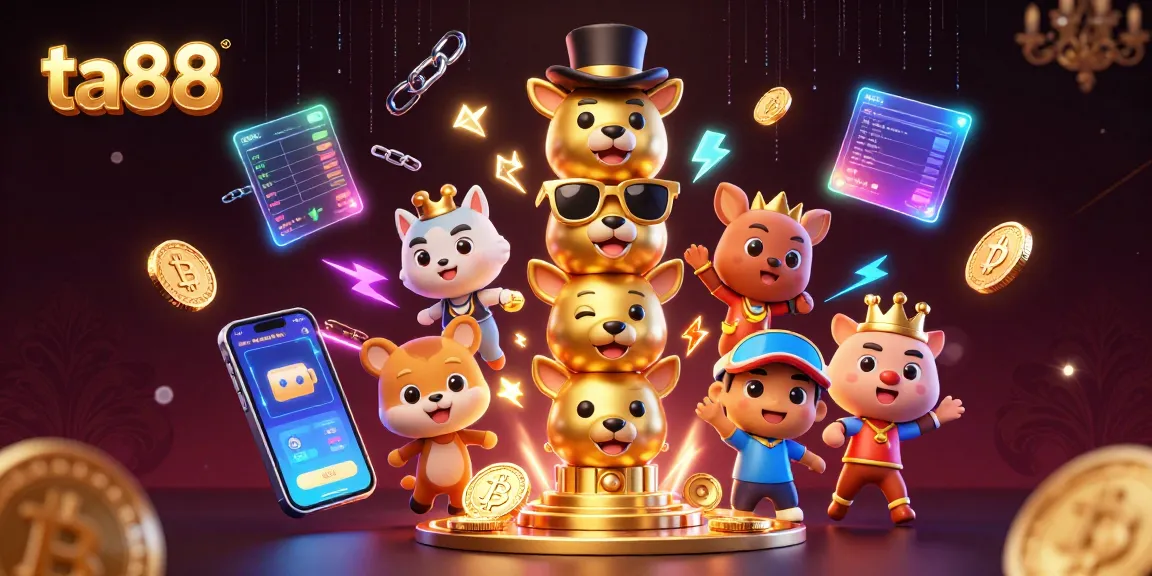 Engage with the vibrant ta88 totem pole in a dynamic crypto casino scene.