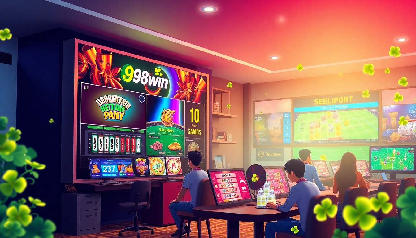 Engaging online gaming experience at 98win with casino games and sports betting.