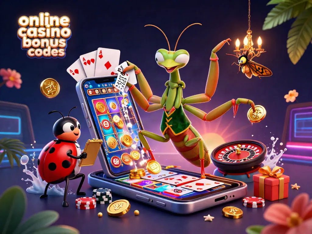 Experience exciting online casino bonus codes with vibrant characters and game elements in a dynamic 3D scene.