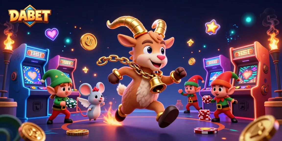 DABET engages players with vibrant 3D casino action, featuring characters and dynamic gambling elements.