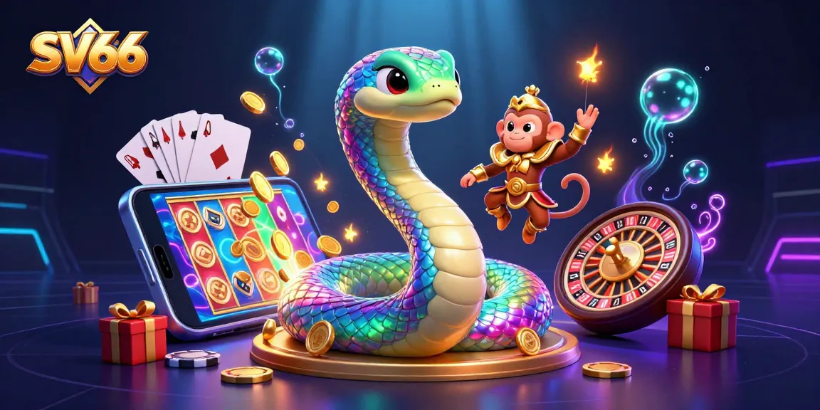 Experience engaging gameplay with SV66, featuring bright colors and interactive slot elements in a dynamic casino scene.