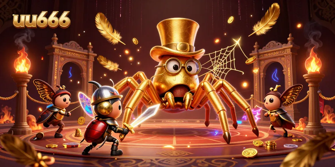 Experience the excitement of uu666's casino world with a vibrant illustration of epic characters and dynamic gambling elements.