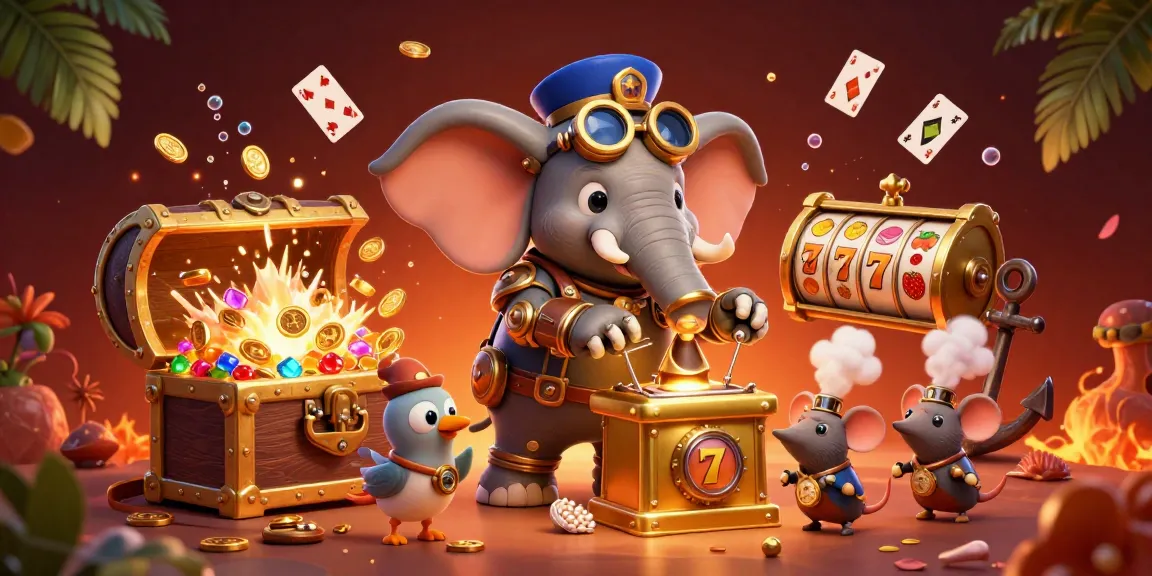 Try your luck with 789club's exciting slot machines and dynamic casino elements in this vibrant illustration.