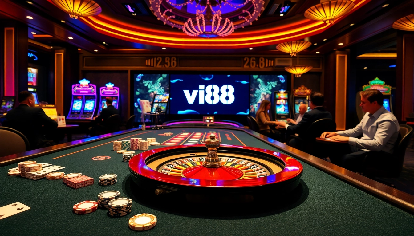 Experience the thrill of winning at vn88, featuring vibrant casino tables and engaging gameplay.