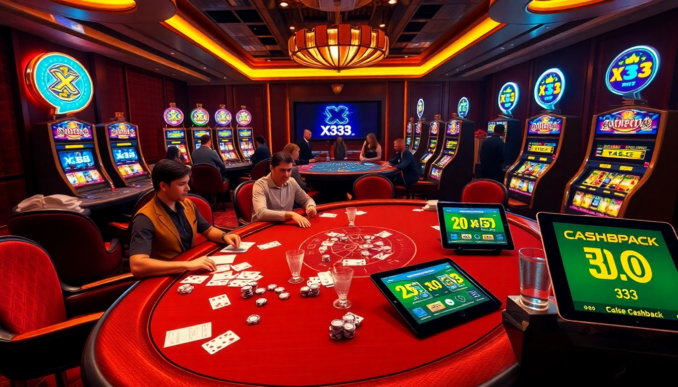 X333 blackjack dealer managing chips and cards in a premium casino environment