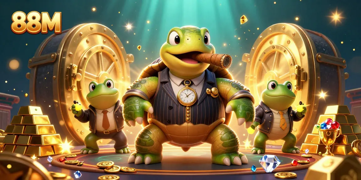 Bet on the thrilling 88M games showcased by a unique turtle mobster and frog enforcers.