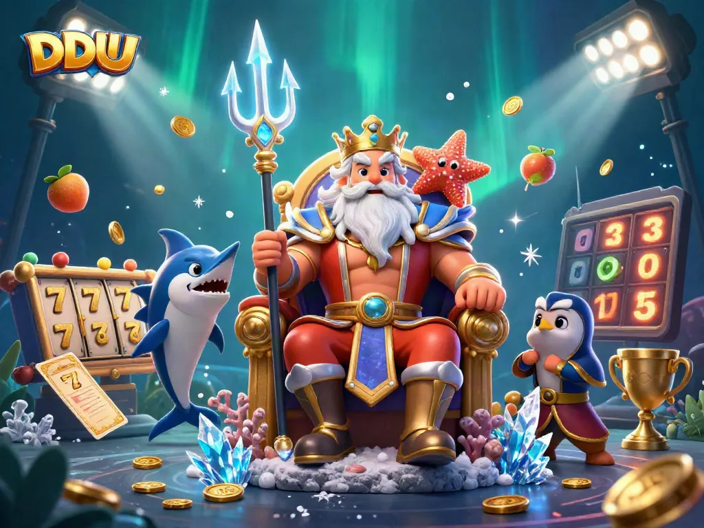 Engage with DDUU's vibrant online slots experience featuring Neptune and dynamic gaming elements.