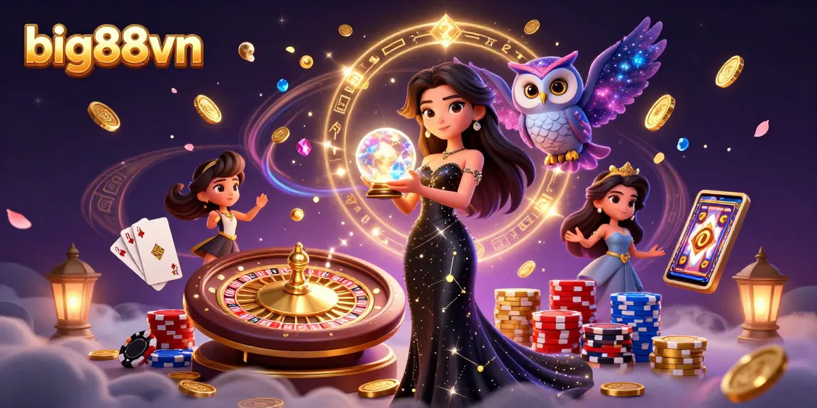 Engage in thrilling gameplay at big88vn with vibrant casino elements and mesmerizing characters.