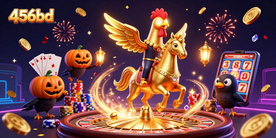 Experience thrilling gameplay with 456bd's midnight casino scene bursting with action-filled elements.