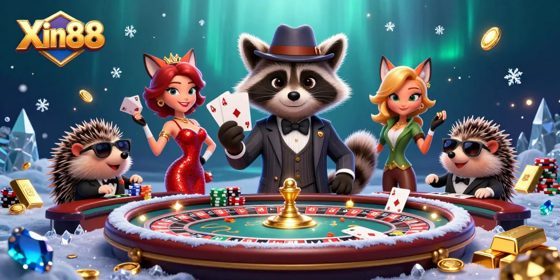 Experience thrilling gaming action at Xin88 with elegant characters, casino elements, and vibrant visuals.