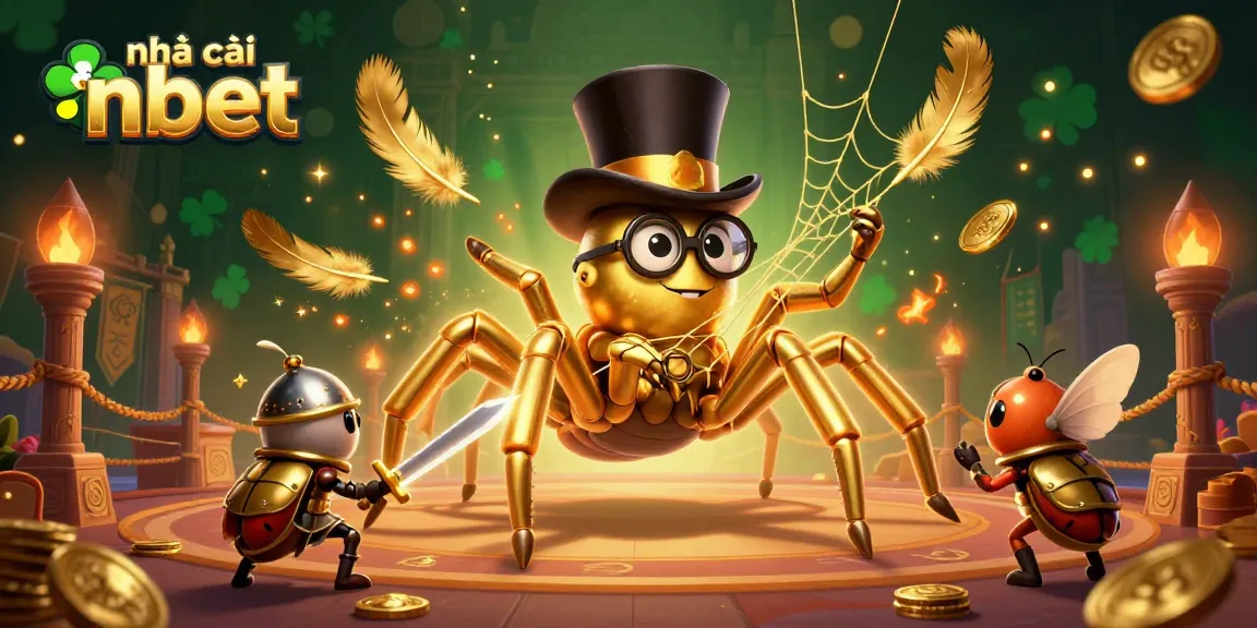 Experience the thrill at nhà cái nbet with a 3D casino scene showcasing vibrant characters and action.