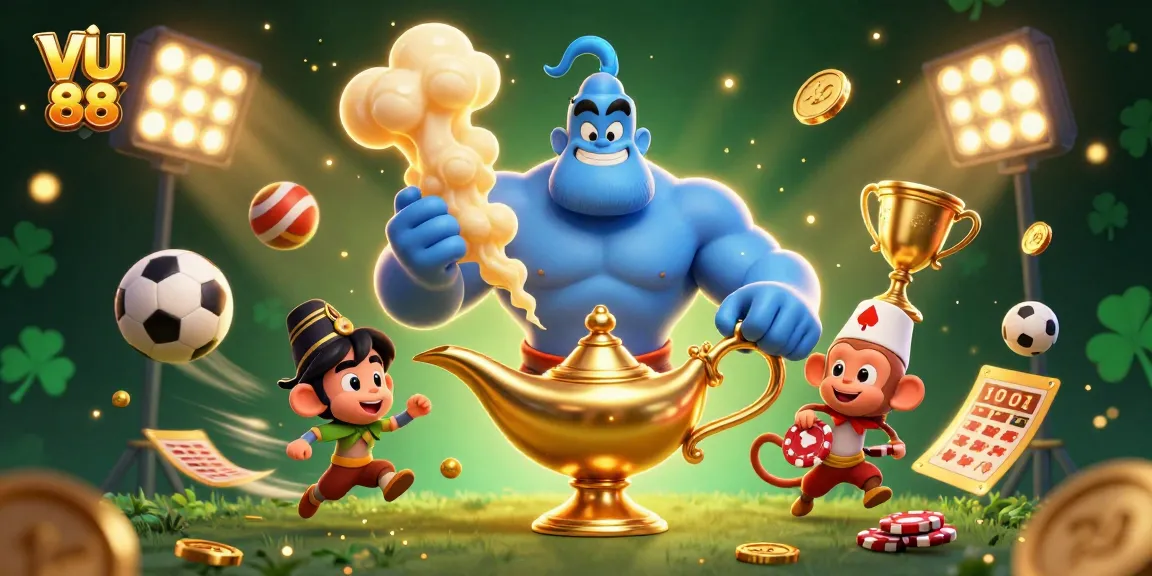 Engage with the exciting world of VU 88 through dynamic betting experiences in this colorful illustration.