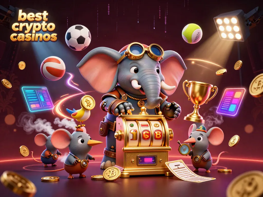 Experience the best crypto casinos with unique 3D characters and vibrant gaming elements.