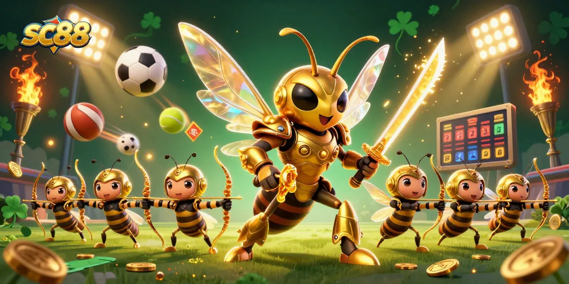 Experience thrilling gameplay at sc88 with dynamic characters and exciting sports elements in a vibrant casino scene.