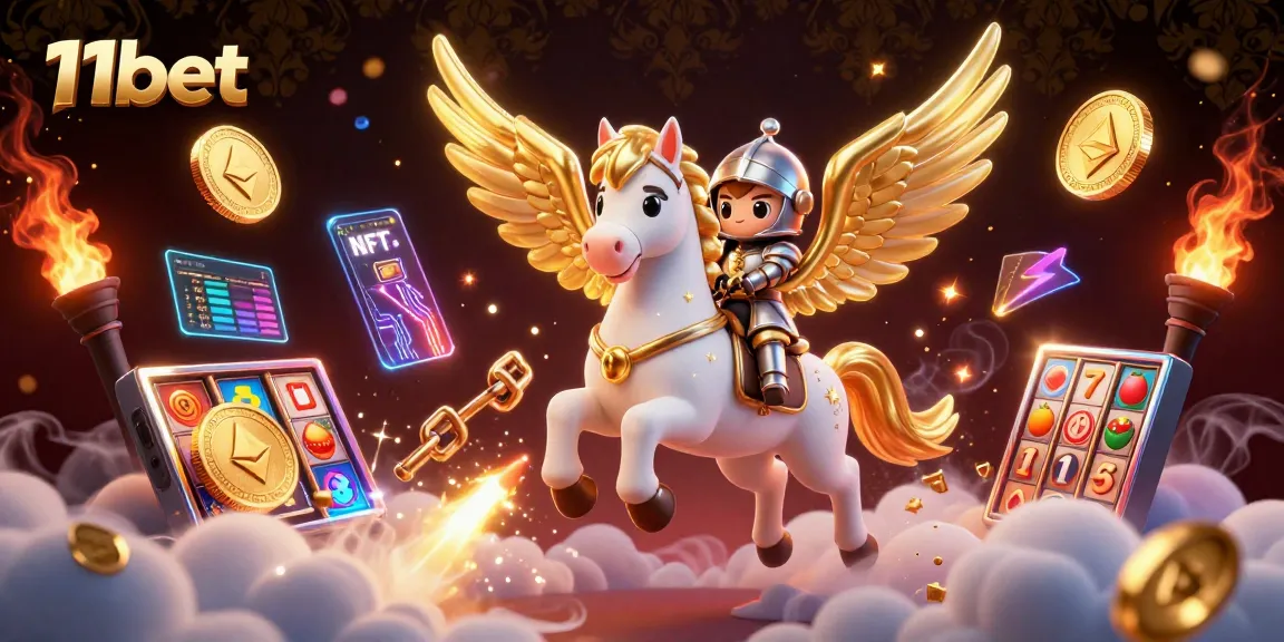 Experience the thrilling world of 11bet with a dynamic scene featuring a celestial-themed casino adventure.