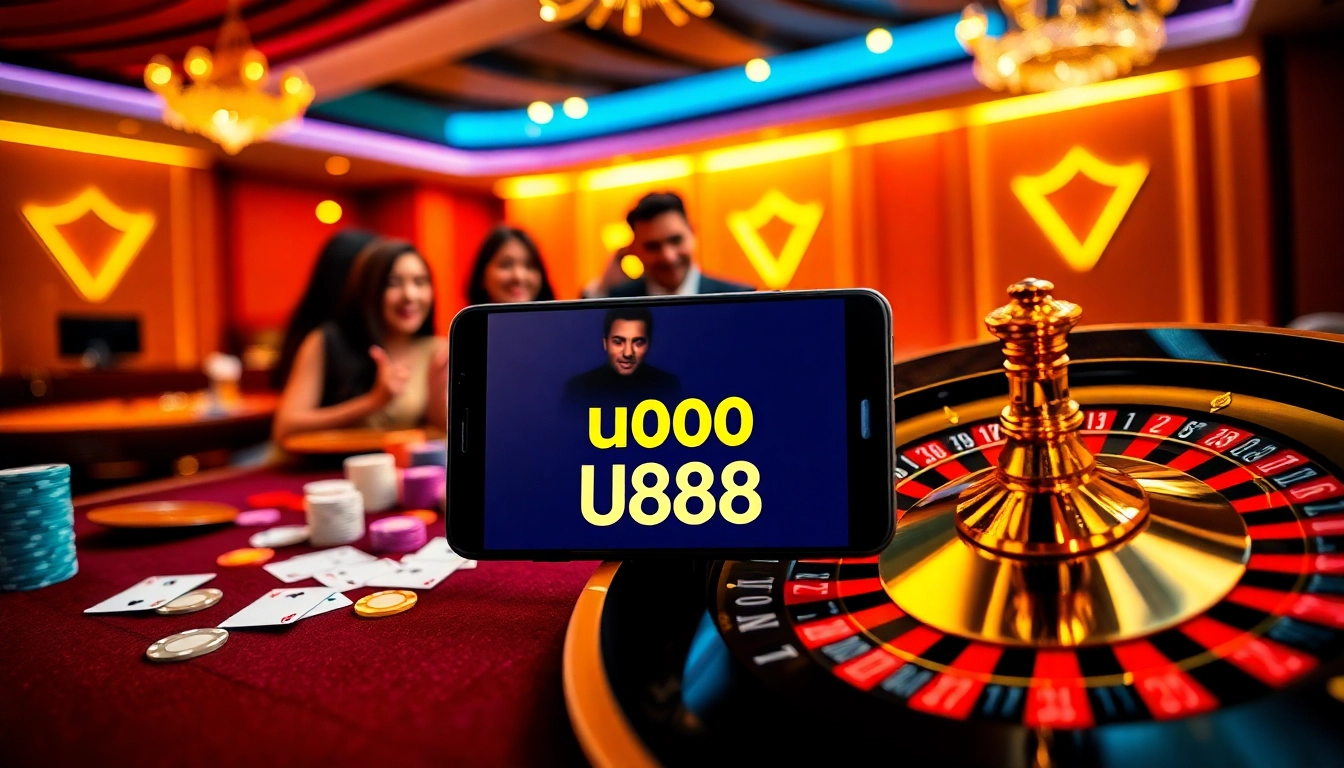 Experience the excitement of u888 with vibrant casino graphics and dynamic gameplay actions.