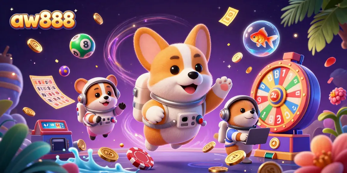 Engage with aw888's exciting casino experience full of colorful gaming elements and characters.