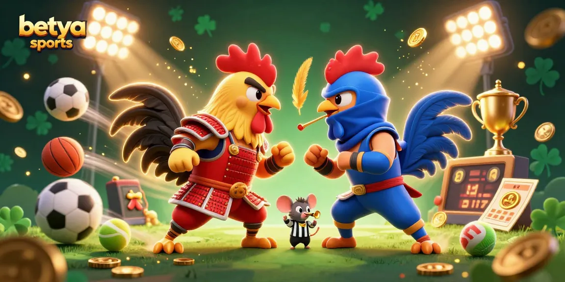 Experience betya sports with dynamic roosters and thrilling sports elements in vibrant 3D.