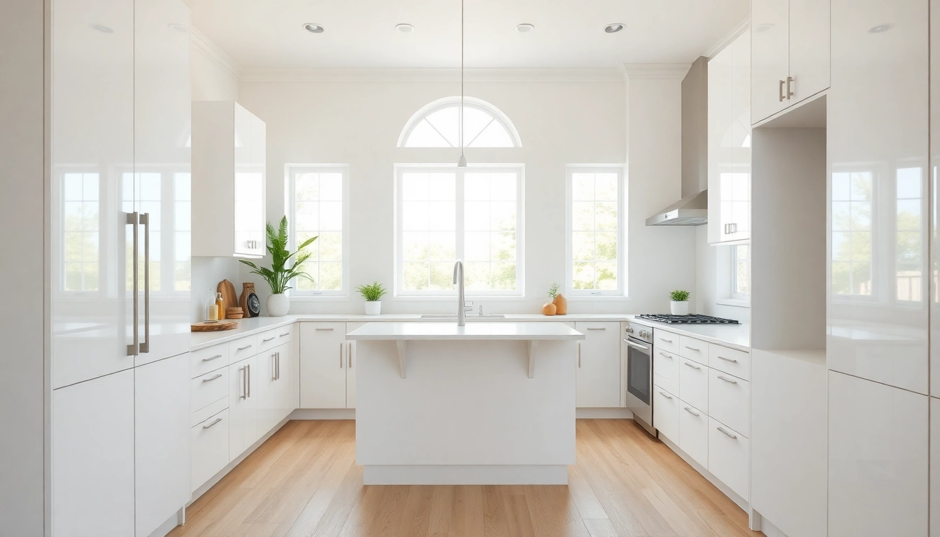 Revamped cabinets in Clearwater FL with modern finishes and natural light.