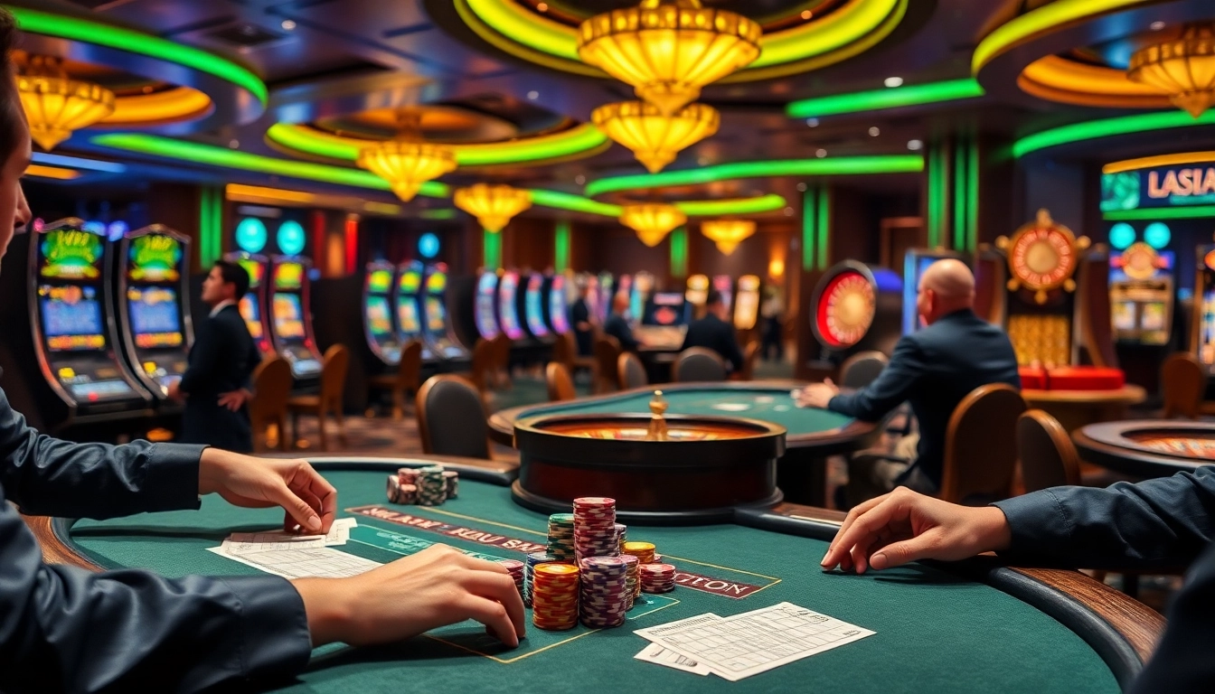 Players engaging at a luxurious casino table in L567, capturing the excitement of gambling.