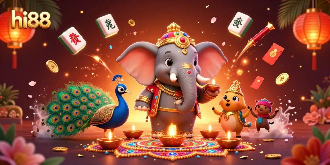 Experience winning moments at hi88 with vibrant gaming elements in a captivating casino scene.