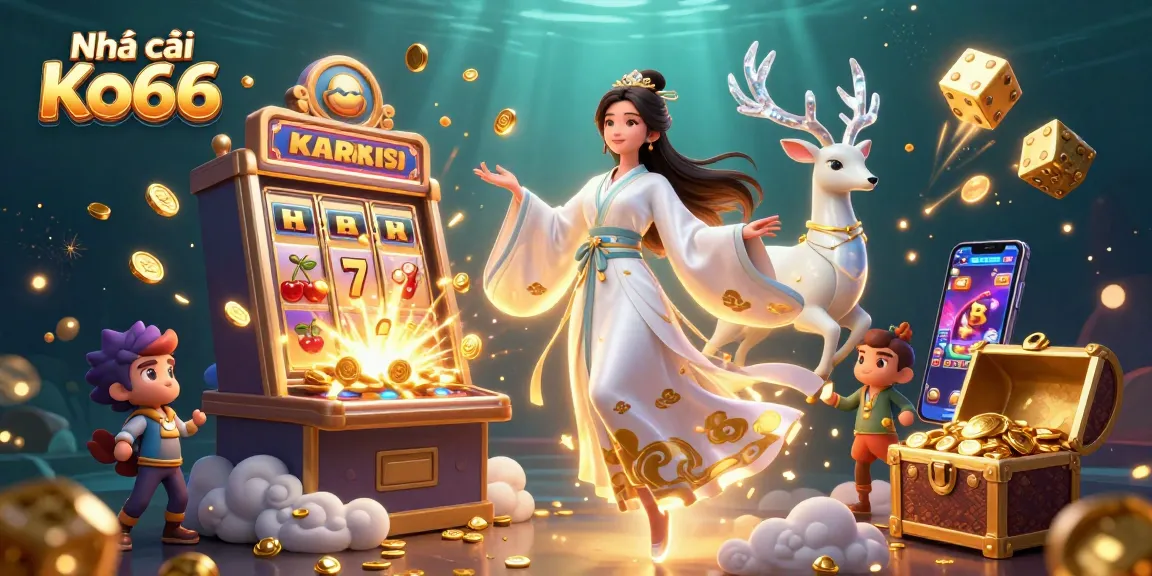 Engage with Nhà cái Ko66 through vibrant slot machines and enticing jackpots in this dynamic casino scene.