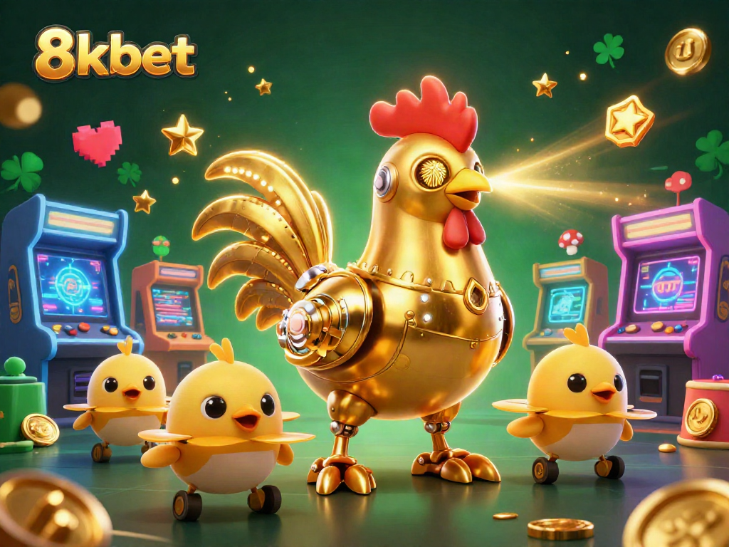 Engage with 8xbet's thrilling casino gaming experience through a dynamic 3D digital scene.