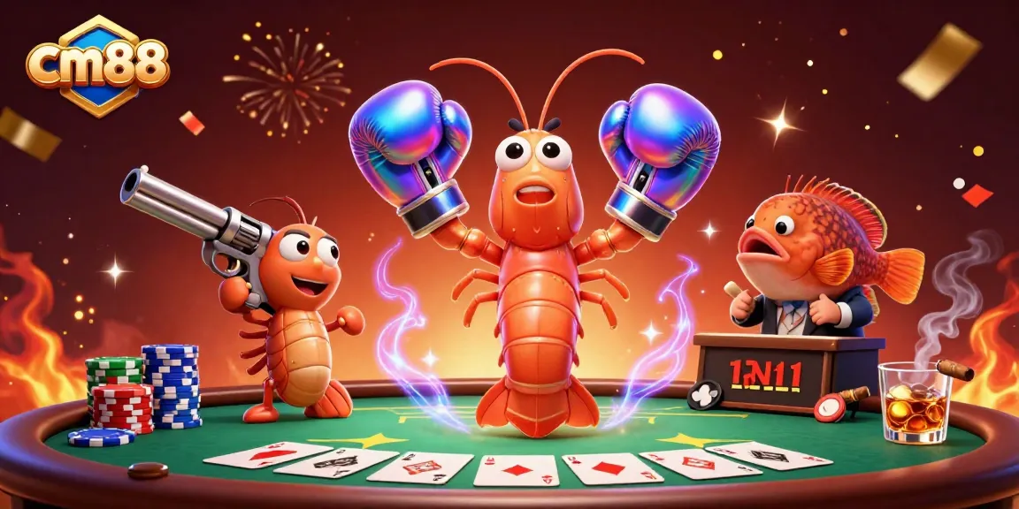 Chơi poker tại cm88 với các nhân vật hấp dẫn và không khí đầy màu sắc, trải nghiệm thú vị.