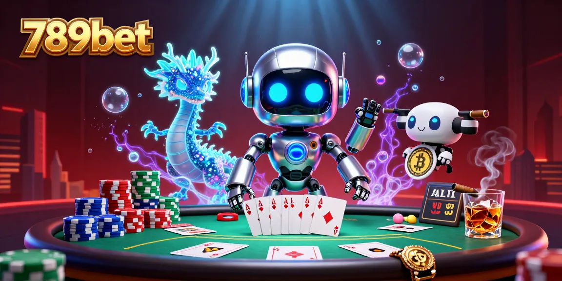Experience thrilling poker action with 789bet, featuring a vibrant, high-stakes casino scene.