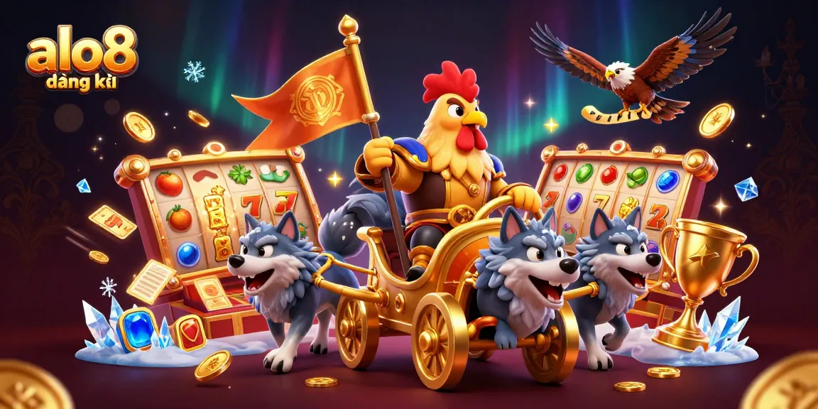 Join the fun with alo8 đăng ký at this lively casino scene featuring various engaging slot elements!