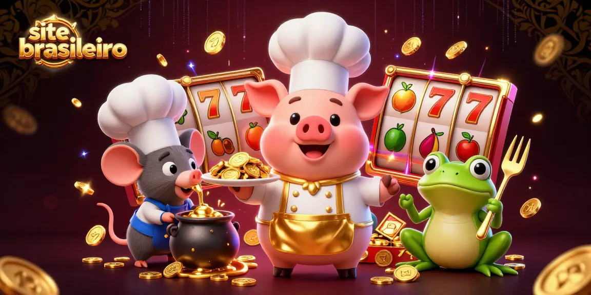 Engage in exciting gameplay with site brasileiro, featuring dazzling slots, gold coins, and vibrant characters.