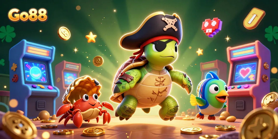 Experience exciting gaming adventures at Go88 with colorful characters and vibrant casino elements.